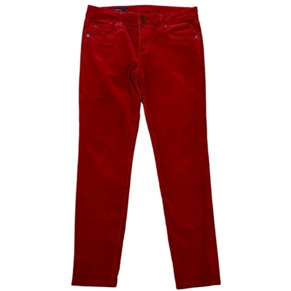 Kut From The Kloth Diana Corduroy Skinny Pants Red‎ Womens 6P